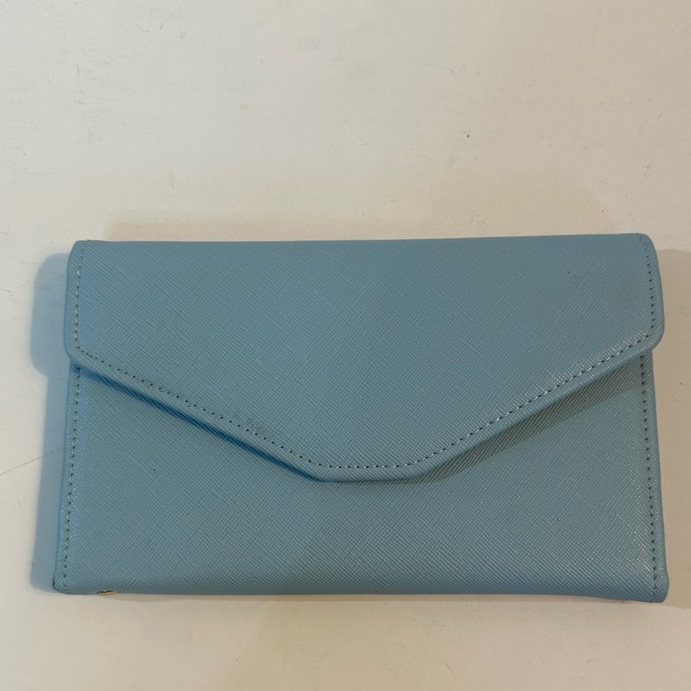 🌍🌍Travel Wallet - Blue Exterior, Yellow Interior - Picture 2 of 16